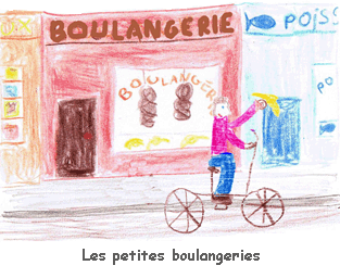 Illustration des petites boulangeries franaises.