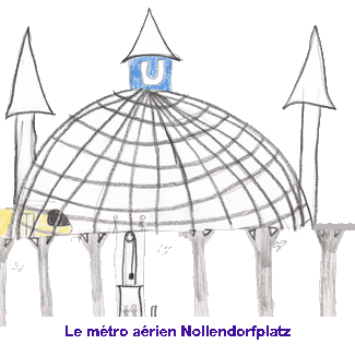 Dessin de la station de U-Bahn arienne Nollendorfplatz.   hspace=